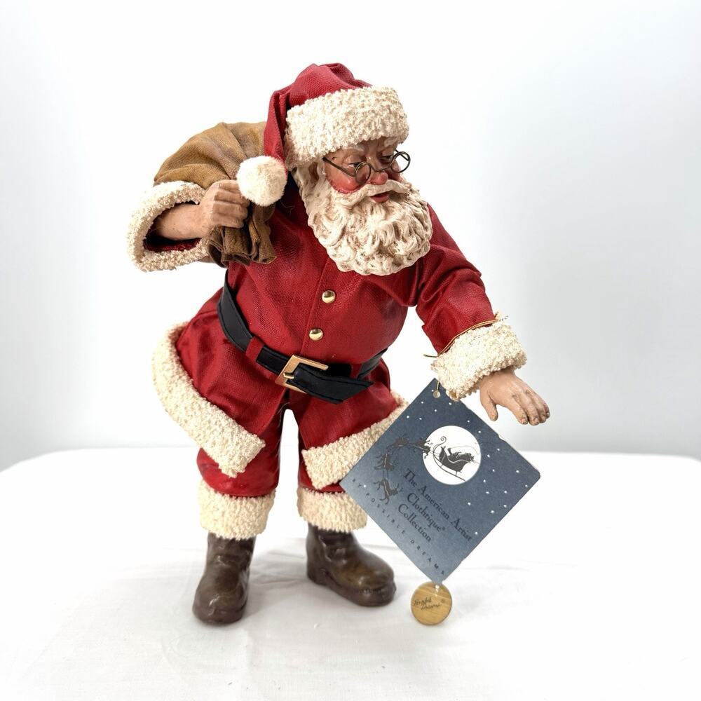 Vintage 1991 Possible Dreams Clothtique Christmas Company - Santa Claus Figurine - Picture 3 of 13